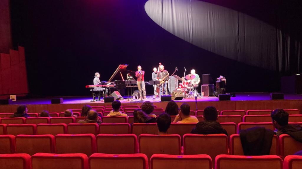 Alunni LWGT al soundcheck di Fabrizio Bosso Auditorium Roma